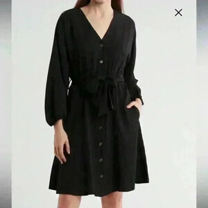 Calvin Klein long sleeve belted Gauze dress Size 14W